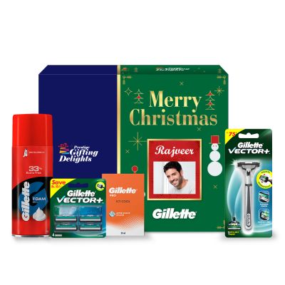 Gillette Vector Shaving Christmas Gift Pack