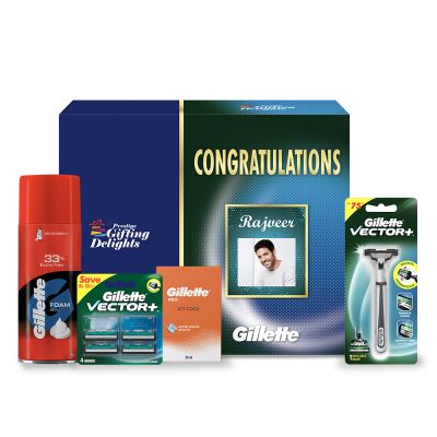 Gillette Vector Shaving Congratulations Gift Pack