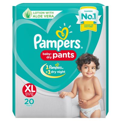 Pampers New Extra Large Size Diapers Pants (20 Cou...