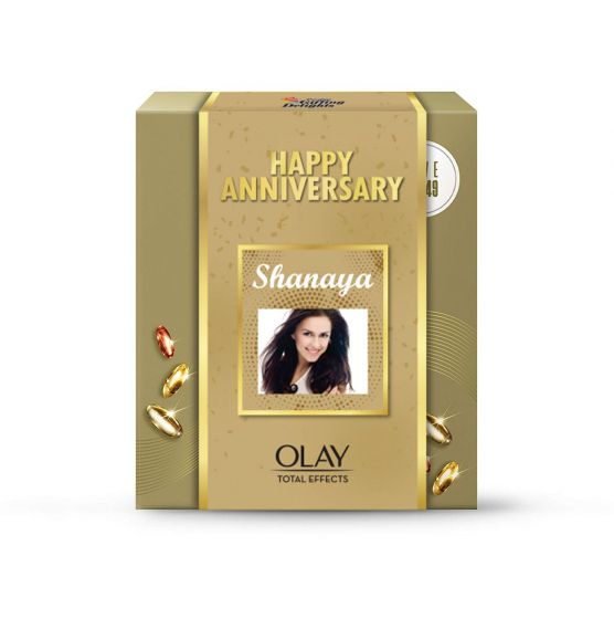 Olay Total Effect Day Cream (Spf 15), 50g & Cleanser Pack For Anti Ageing, 100g Anniversary Gift Pack