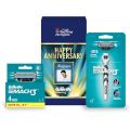 Gillette Mach3 Razor Shaving Anniversary Gift Pack for Men with 4 Cartridge