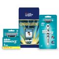 Gillette Mach3 Razor Shaving Congratulations Gift Pack for Men with 4 Cartridge