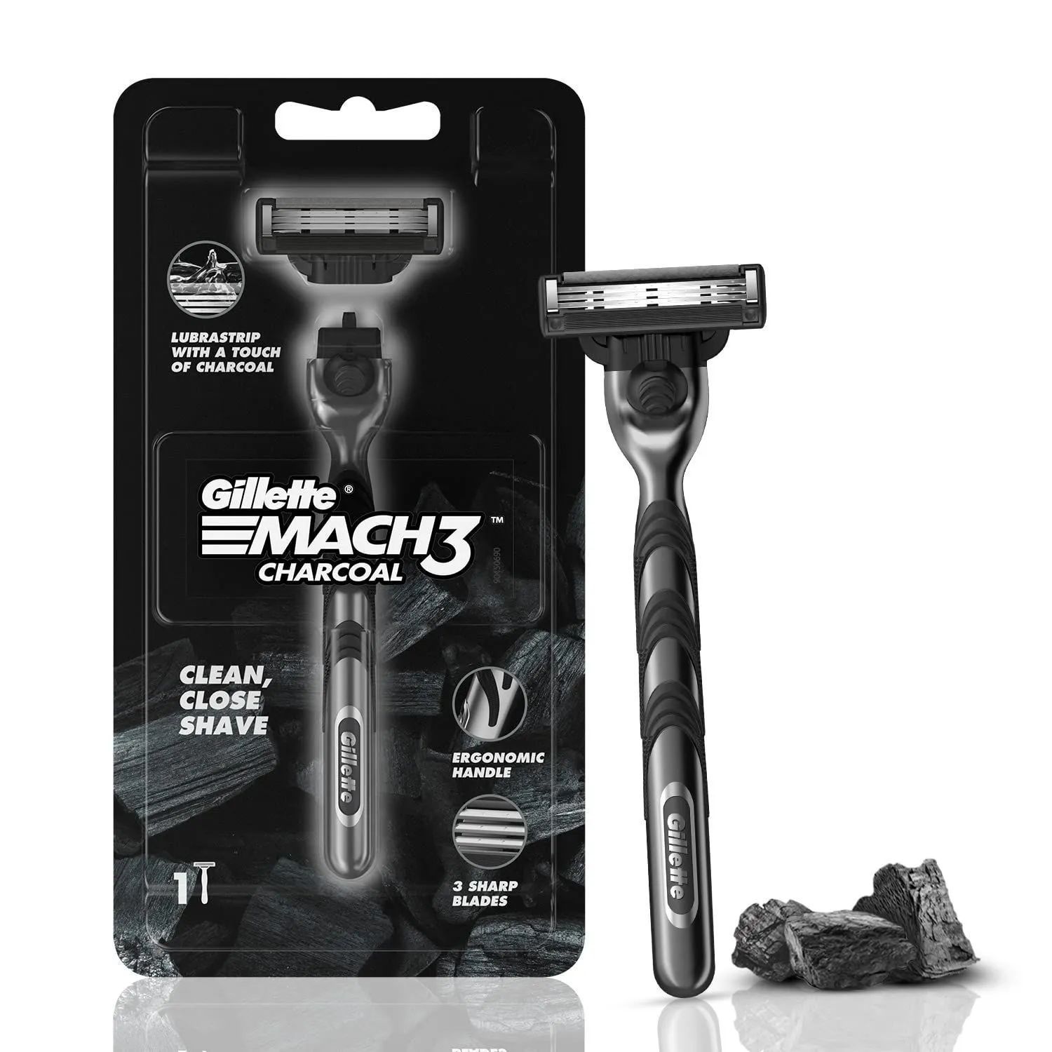Gillette Mach3 Red Charcoal Happy Anniversary Gift Pack