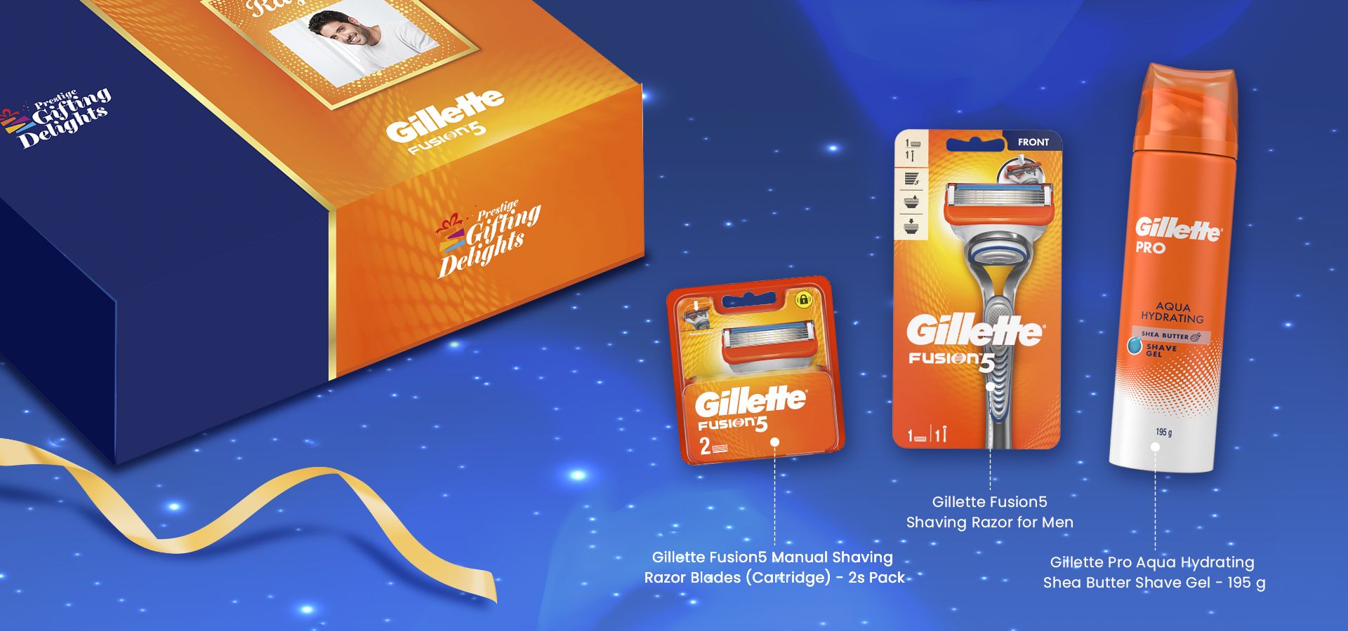 Gillette Fusion Razor Shaving Corporate Gift Pack for Men