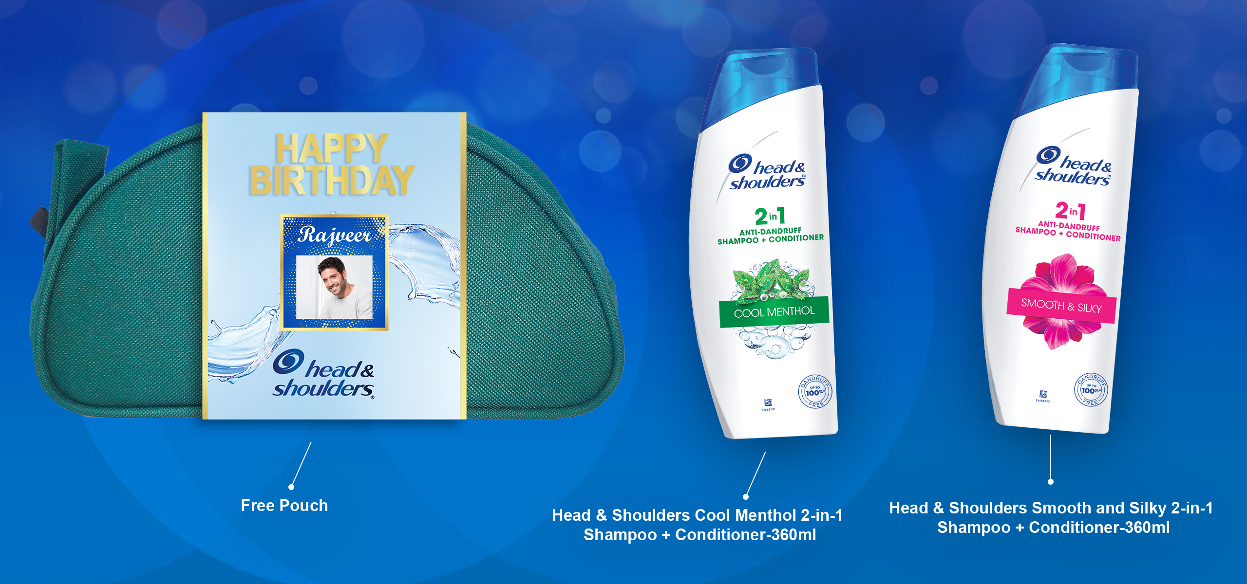Head & Shoulders 2-in-1 Shampoo & Conditioner Birthday Gift Pack