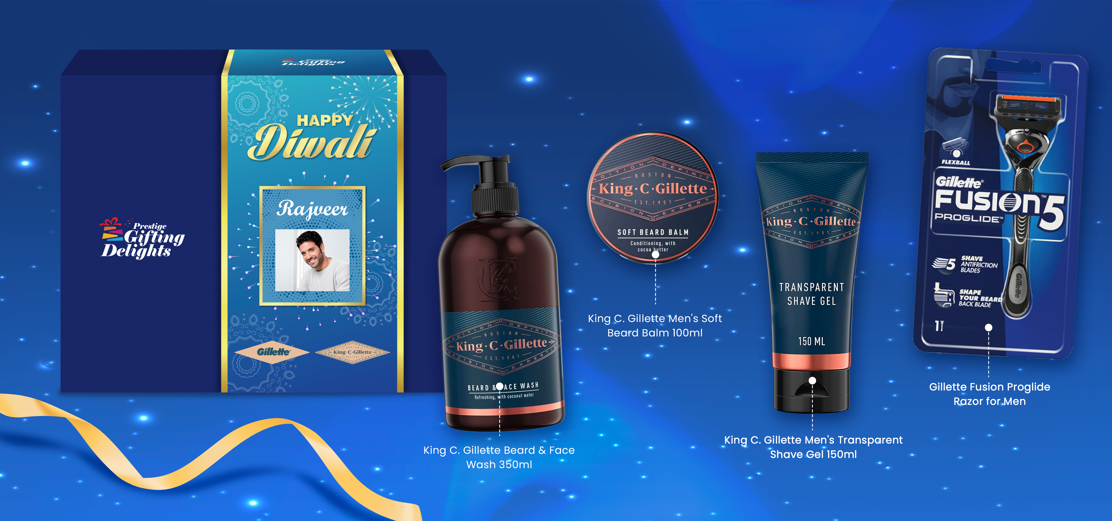 KCG Beard Care Precision tool Men Diwali Gift Pack