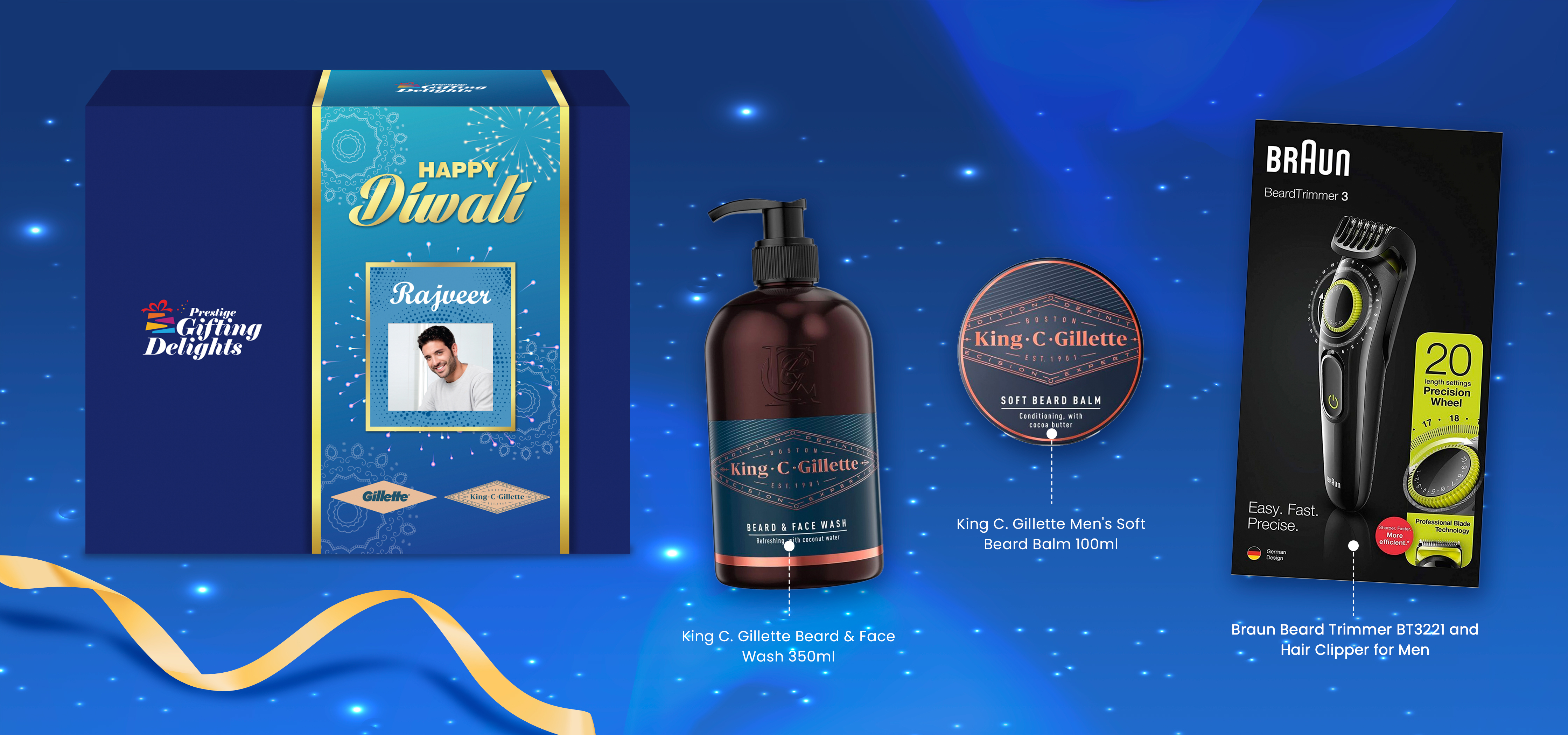 KCG + Braun Beard Grooming Diwali Gift Pack