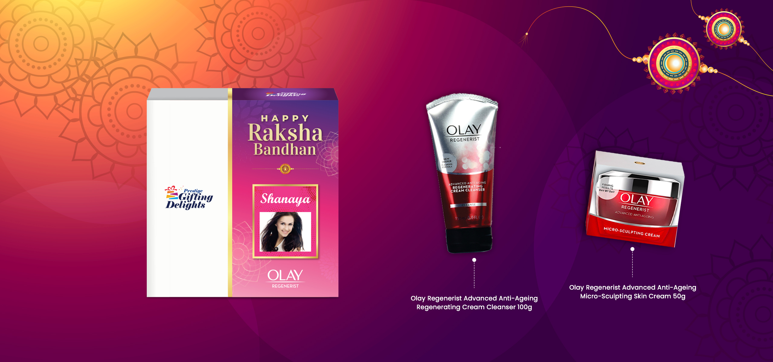 Olay Regenerist Deep Hydration Day Cream Regimen Rakhi Gift Pack