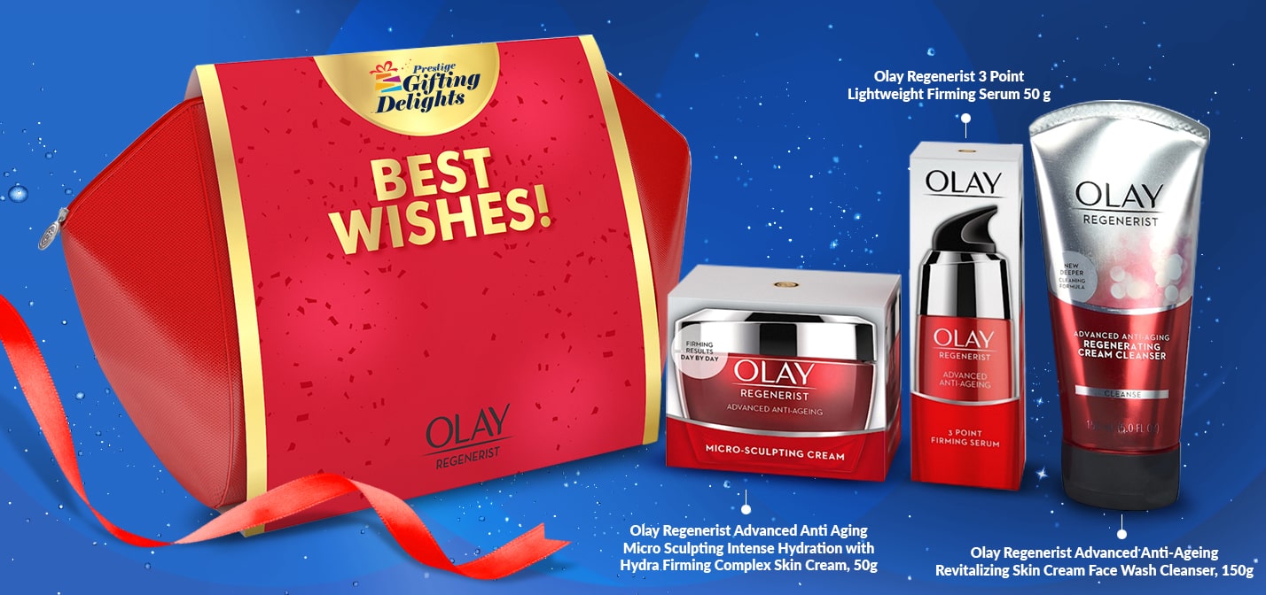 Olay Regenerist Deep Hydration Regimen Best Wishes Gift Pouch
