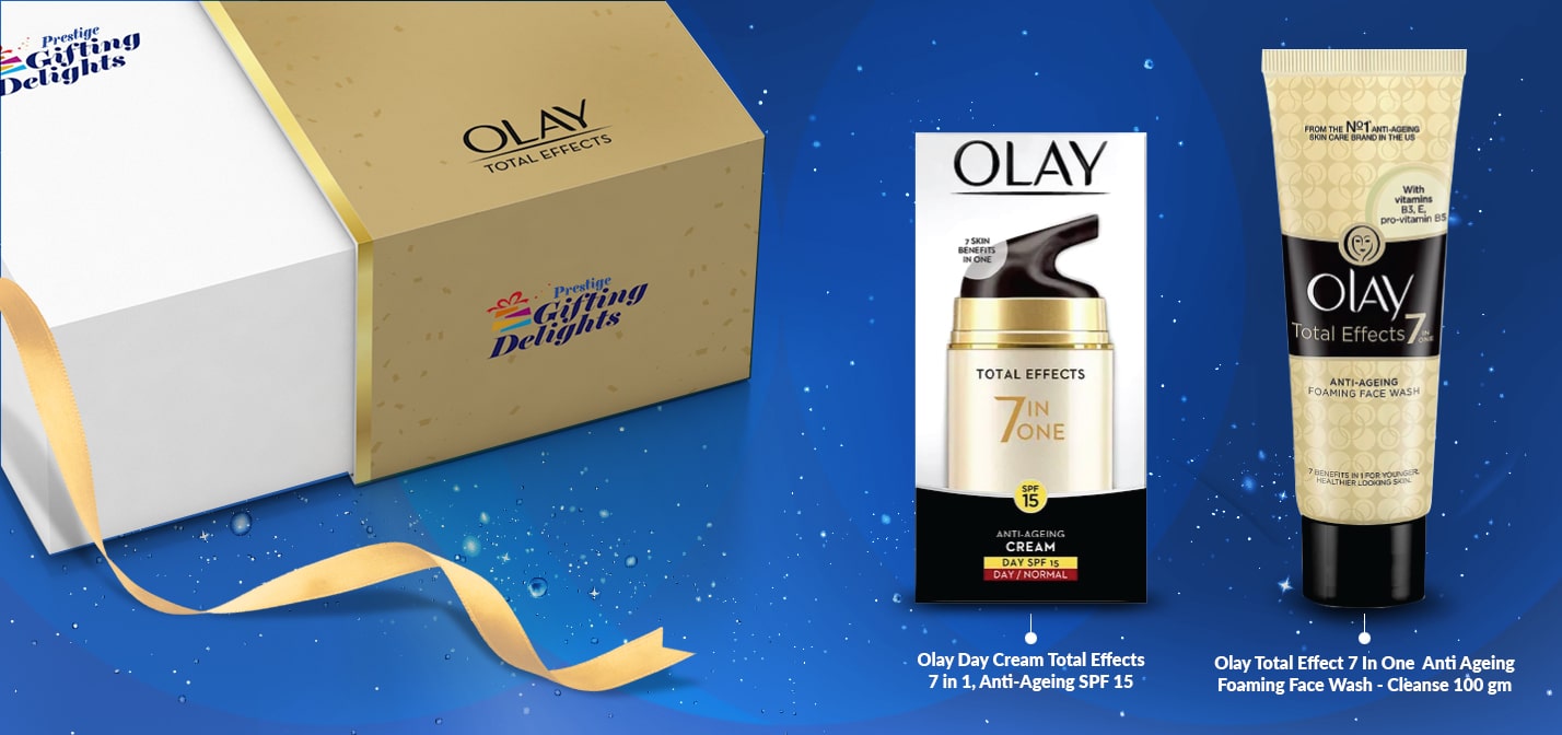 Olay Total Effects 7 in One Anti-Ageing Day Cream Regimen Best Wishes Gift Pack