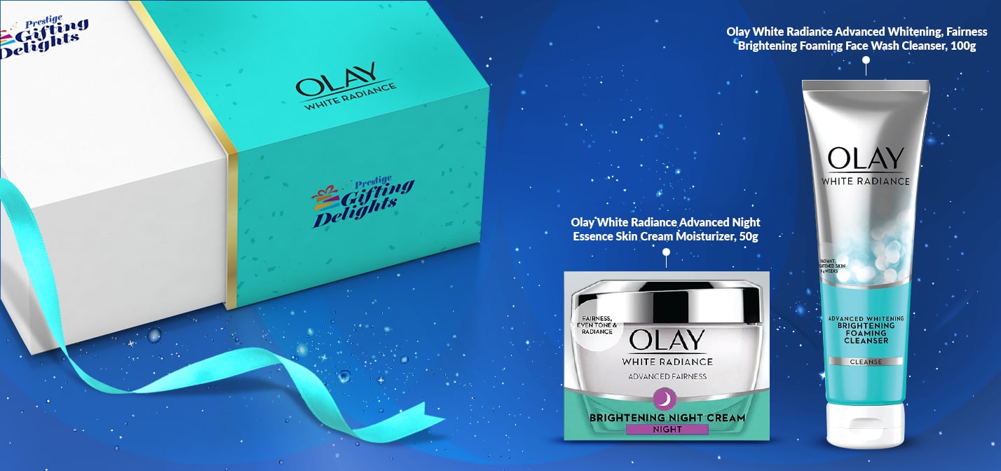 Olay White Radiance Advanced Brightening Night Regimen Birthday Gift Pack