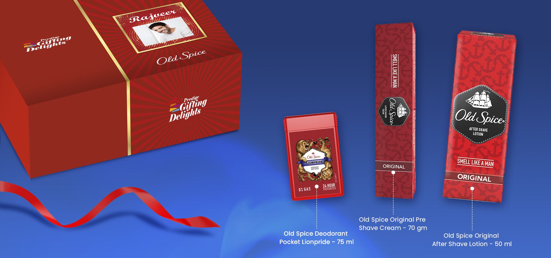 Old Spice Original Deodorant Personal Grooming Corporate Gift Set for Men