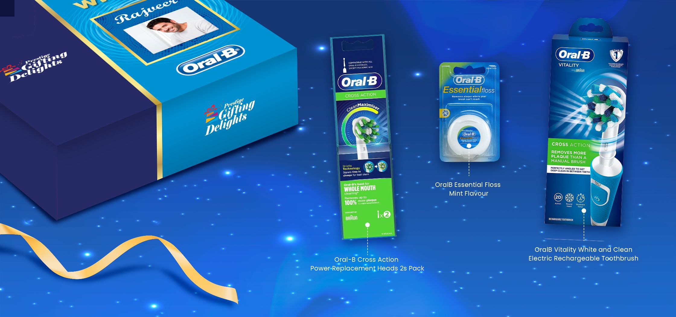 Oral-B Vitality Electric Toothbrush for Bright Beginning Congratulations Gift Pack