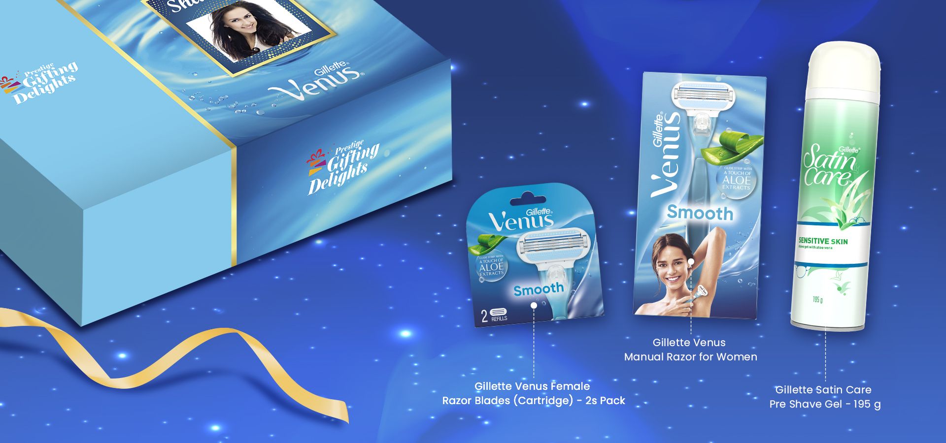 Gillette Venus Razor Shaving Anniversary Gift Pack for Women