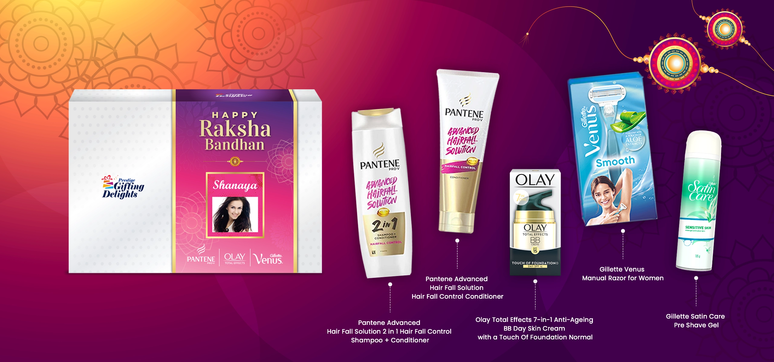 Women's Grooming Essentials Rakhi Gift Pack